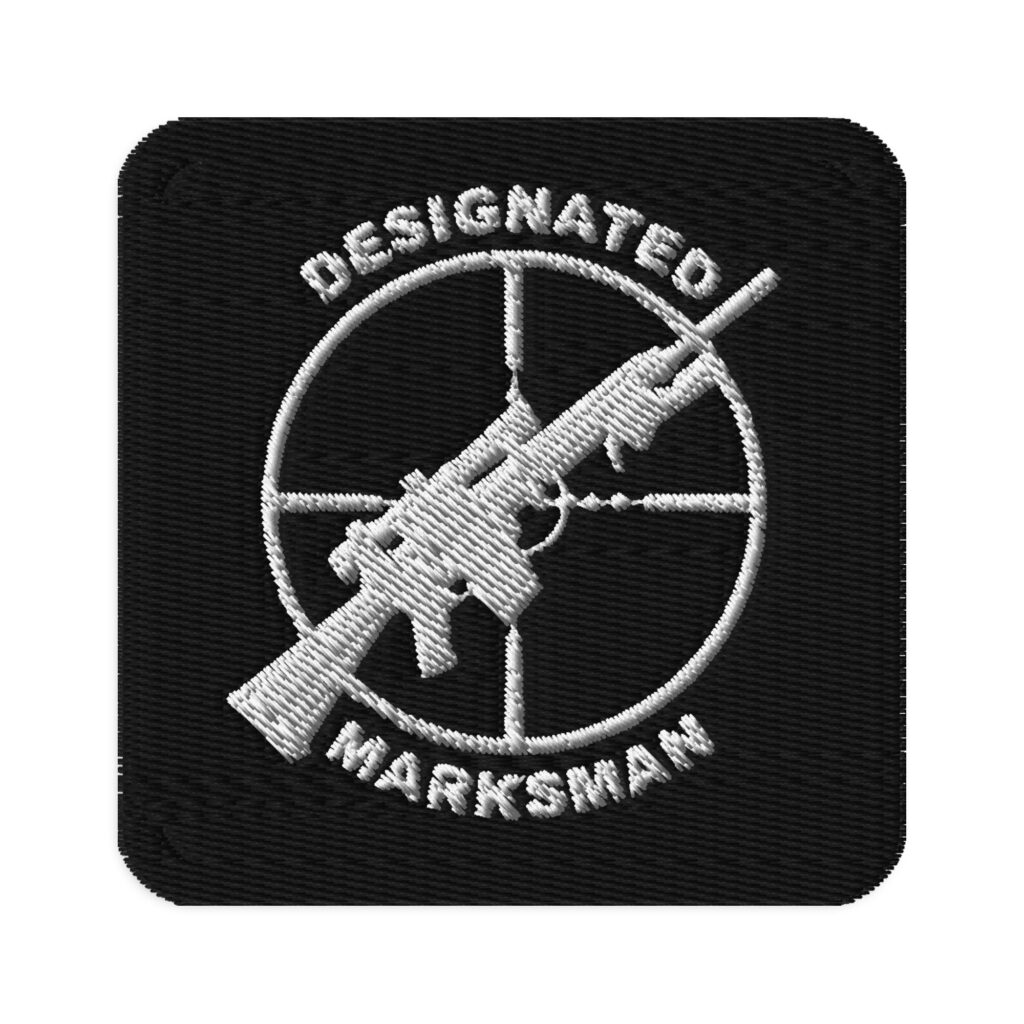 Designated Marksman Embroidered patches Denim and Patches