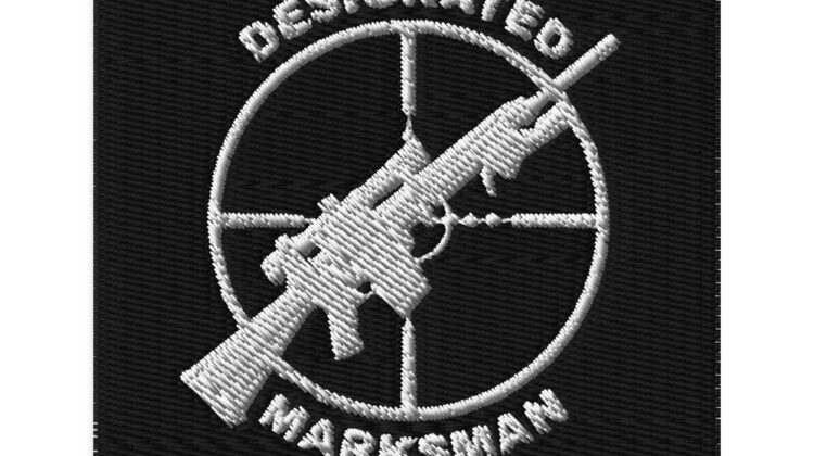 Designated Marksman Embroidered patches Denim and Patches