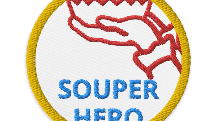 SOUPER HERO - Embroidered patches