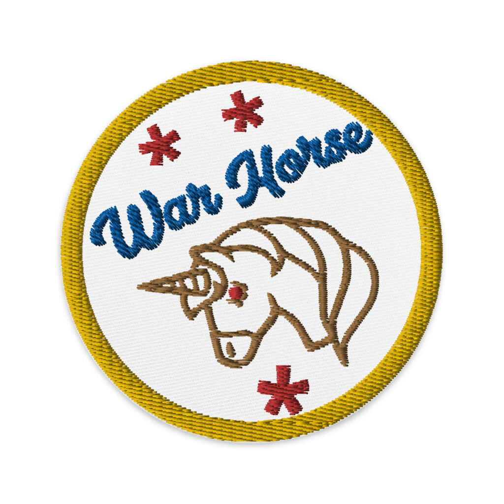 War Horse - Embroidered patches Denim and Patches