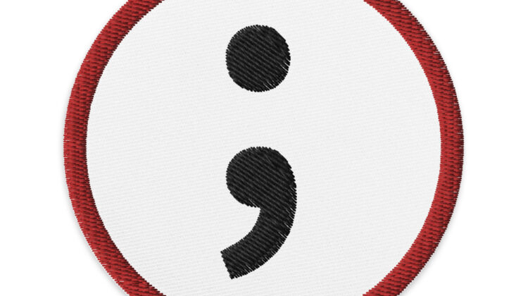 Semicolon - Embroidered patches Denim and Patches