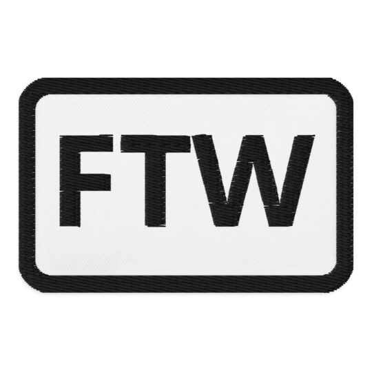 FTW Embroidered patches Denim and Patches