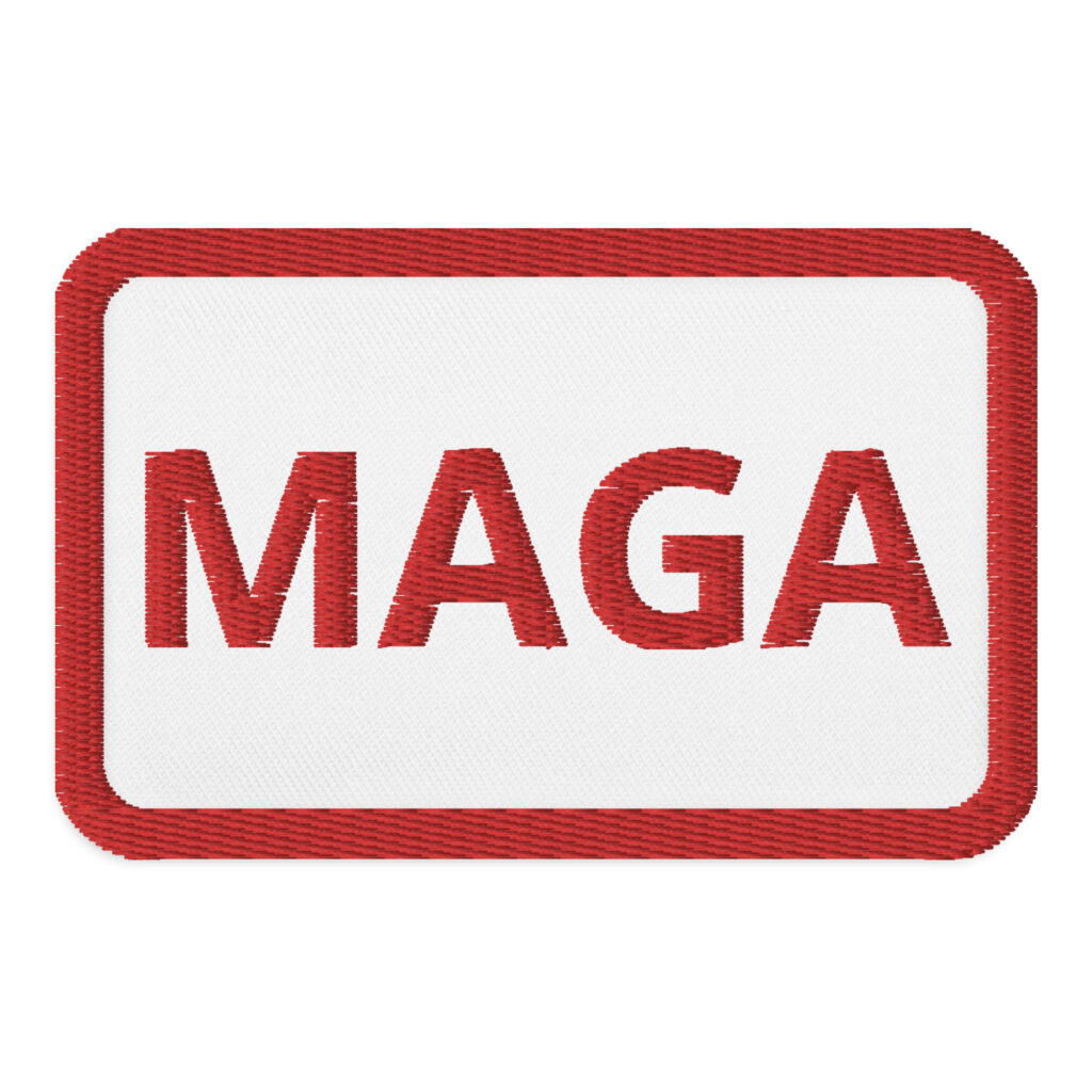 MAGA Embroidered patches Denim and Patches