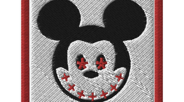Evil Mouse Embroidered patches Denim and Patches
