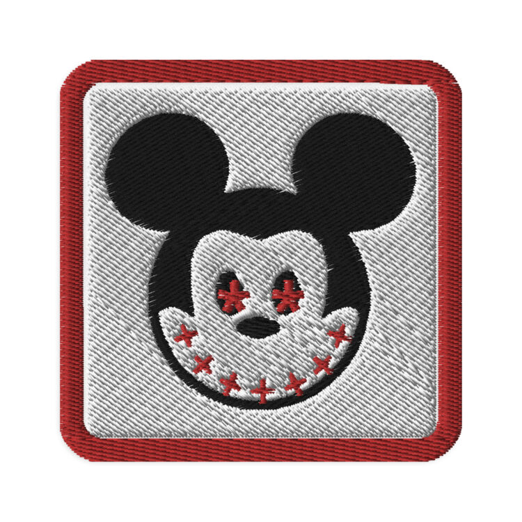 Evil Mouse Embroidered patches Denim and Patches