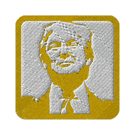 GOLD TRUMP Embroidered patches Denim and Patches